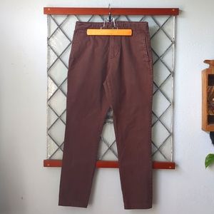 Old Navy 29/30 brown slim chino's